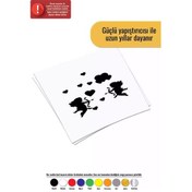 Resim Aşk Melekleri Sticker Oto Motor Laptop Duvar Folyo Sticker 15 X 15 Cm 