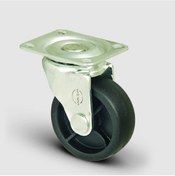 Resim El01Mkm38 Döner Tablalı Plastik Mobilya Tekerleği Çap 38 