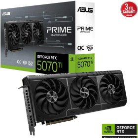 Resim Asus PRIME-RTX5070TI-O16G, 16GB, 256BIT, Gddr7, 1xhdmı, 3xdp Gamıng Ekran Kartı 