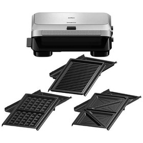Resim Braun SnackMaker 5 Çıkarılabilir Plaka Sistemi,Yapışmaz Plakalar,Izgara, Waffle, Tost ve Sandviç Makinesi 