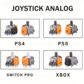 Resim PS5, PS4, Xbox & Switch Pro için Premium Hall Joystick - Dayanıklı ABS Malzeme, Pil Gerektirmez 