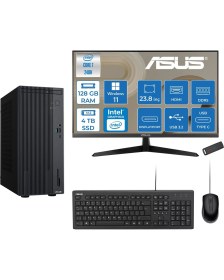 Resim Asus Expertcenter P500MV Intel® Core™ Ultra 7 240H 5.2ghz Aı 128GB Ddr5 4tb SSD 23.8"120Hz Intel® Graphics WIN11PRO Mini Tower Masaüstü Bilgisayar D724016512B0DP40+ZETTAUSBBELLEK 