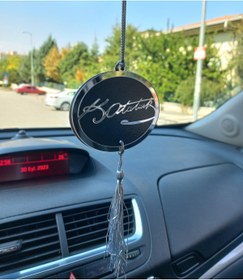 Resim HeiN Atatürk İmzası 1938 Çift Taraflı Ayna Pleksi Araba Dikiz Aynası Süsü 