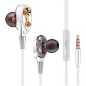Resim Qkz Ck8 Kablolu 3.5 Mm Kulak İçi Kulaklık Beyaz 