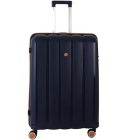 Resim Mçs Polipropilen Valiz V305 75 Cm Lacivert/hardal 