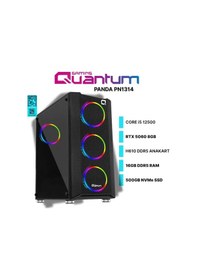 Resim Quantum Gaming PANDA PN1314 i5-12500 16 GB 500 GB NVMe RTX5060 Free Dos Masaüstü Oyuncu Bilgisayarı 