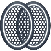 Resim L-Sound Neon Işıklı (6x9) Inç Kaliteli Plastik Hoparlör ve Midrange Kapağı - 2 Adet - Beyaz 