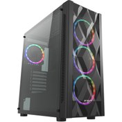 Resim FSP CMT595AL RGB Siyah Mid Tower Hydro K Pro HD2-850 850W 80+ Bronze Gaming Kasa 