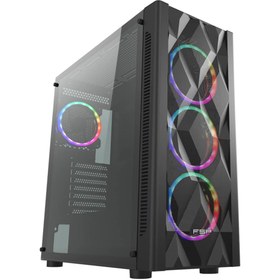 Resim FSP CMT595AL RGB Siyah Mid Tower Hydro K Pro HD2-850 850W 80+ Bronze Gaming Kasa 