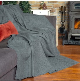 Resim Jakarlı Şönil Koltuk Örtüsü Kanepe Örtüsü Koltuk Şalı 110x175 2 Ad. Kaymaz Bulut Bulut 