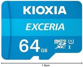 Resim KIOXIA EXCERIA 64GB microSDXC Kart – UHS-I, R100MB/s okuma 