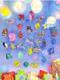 Resim Taş Boyama Çocuk Etkinliği, 30 Parça Sevimli Hayvanlar Seti, 9 Re 