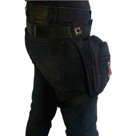 Resim Seventeen Kanvas Kumaş Çok Gözlü Bel Bacak Omuz Göğüs Motorcu Çantası 