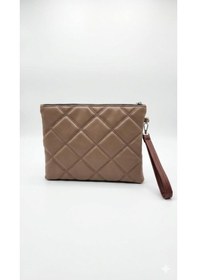 Resim Estrella Paris Lavita Portföy & Clutch Çanta Çıkarılabilir Bileklik Askılı Taba 25 X 19 Cm 