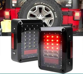 Resim JEEP RUBICON LEDLİ SİYAH STOP SETİ 
