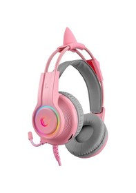 Resim Rampage RM-K91 X-Catty USB 7.1 Version Mikrofonlu RGB Kulak Üstü Oyuncu Kulaklığı 