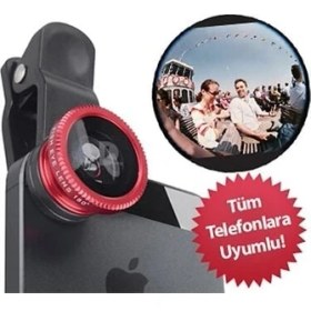 Resim Practika Balık Gözü Cep Telefonu Lensi 3'lü Set Tüm Modellerle Uyumlu Kullanım Için 