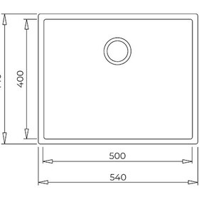 Resim Teka Square 50.40 Tg Tek Hazneli Tegranite+ Eviye - Stone Grey - 115230021 