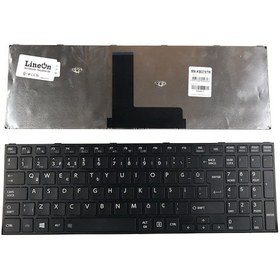 Resim Toshiba Uyumlu Satellite C50Dt-B C50-B-12L Siyah Türkçe Klavye 