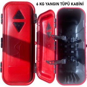 Resim Bilgeden Tır-Dorse-Kamyona Uygun 6 kg Yangın Tüpü İçin Plastik Tüp Dolabı 