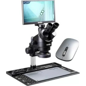 Resim Nacario Weko WK-22485 20-130X 28MP 60FPS 11.6 Inch Dijital Büyüteç - Trinoküler Mikroskop 