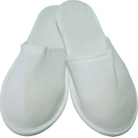 Resim Clean Stoff Tek Kullanımlık Misafir Terliği 300 Çift Polyester Biyeli Ekonomik 
