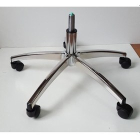 Resim Kamusalmarket Oyuncu Koltuğu Krom Yıldız Ayak Krom Pistonlu Çap 64 Cm 