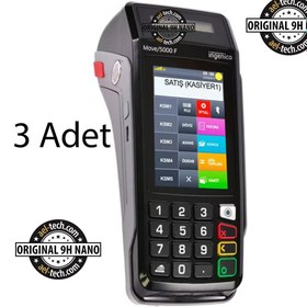 Resim ael-tech İngenico Move 5000F Yazar Kasa Pos Dokunmatik 9h Nano Ekran Koruyucu 3'lü Set 