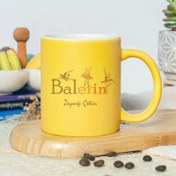 Resim İsme Özel Balerin Sarı Kupa Bardak 