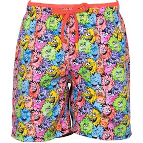 Resim Kom monstro erkek çocuk şort mayo - CORAL / 4 yaş 