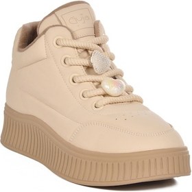 Resim Guja Bej İçi Polarlı Soğuğa Dayanıklı Kadın Sneaker Çok Renkli 