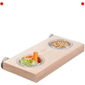 Resim Genel Markalar Yemlikli Doğal Ahşap Kuş Tüneği - Ağaç Dalı Tasarım 