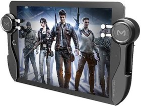 Resim MEMO AKpad6k iPad Tablet İçin 6 Parmak Tetik PUBG Mobile Joystick, SIYAH 