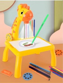 Resim Zürafa Tasarımlı Projeksiyonlu Boyama Tahtası 