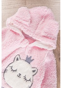 Resim Babymod Kedi Figürlü Peluş Welsoft Kız/erkek Bebek Tulum Pembe 