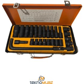 Resim 1/2” 27 Parça Havalı Darbeli Lokma Takımı – Uzun & Kısa Lokmalar | Metal Taşıma Kutulu 