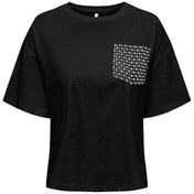 Resim Only Onlterza S/S O-Neck Top Box Kadın T-shirt 15343834 (15343834) 