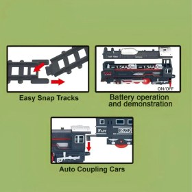 Resim Oyuncak Klasik Tren Seti 19 Parça 