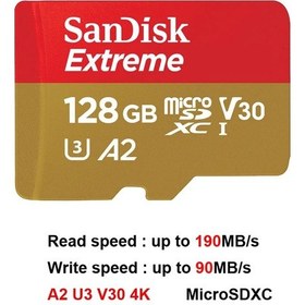 Resim Sandisk Yüksek Dayanıklılık Video İzleme 64gb 128gb 256gb Hafıza Kartı Ultra Extreme 128gb 