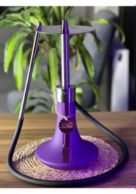 Resim Xros Purple Model Çantalı Çelik Nargile Takımı 