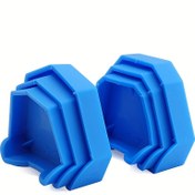 Resim İmpression Trays için 2 adet Diş Laboratuvar Tabanı, S/M/L Boyutlarında Mevcuttur - Laboratuvarda Döküm ve Bitirme Plastik Modeller için Tasarlanmış. 