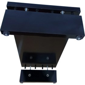 Resim Wooden Gold Geniş Ayaklı Ekranlar Için 11 cm Yükseklikte Stand Siyah 55 cm x 25 cm Üst Tablalı 