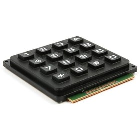Resim TLS Robotik 4x4 Telefon Stili Matrix Keypad Siyah Tuş Takımı 