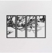 Resim Doğanın Yükselişi Lazer Kesim Metal Duvar Tablo 60x100 Cm 