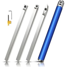 Resim Karbür Uçlu Ahşap Dönüş Araçları Set Son Torna Kaba Sonlandırıcı Kuğu Boyun Oyuk Araçları ve Değiştirilebilir Kulp (Yurt Dışından) 