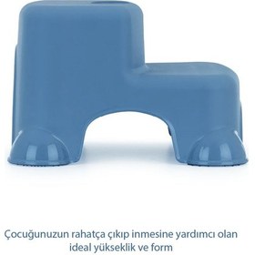Resim Babyjem Kaydırmaz Bebek Katlı Basamağı İndigo Mavi 