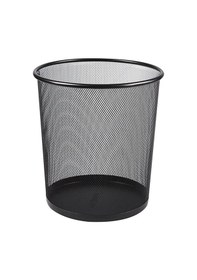 Resim Globox Çöp Metal File Çöp Kovası 11 Lt Ofis Boy Siyah 