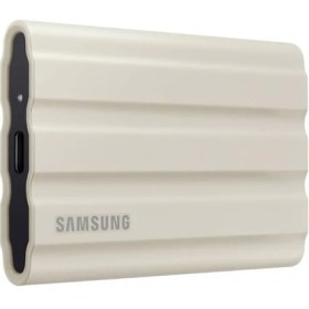 Resim Samsung Taşınabilir SSD T7 Kalkanı, 1 Tb, USB 3.2 Gen.2, 1.050 Mb/s Okuma, 1.000 Mb/s Yazma, Mac, Pc ve Akıllı Telefon Için Dış Mekan Sağlam Harici Sabit Sürücü, Bej, MU-PE1T0K/EU 