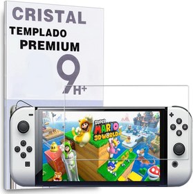 Resim REY Nintendo Switch OLED için kırılmaz cam koruyucu folyo, 9H+ sertlik, çizilmez, yağ tutmaz, kabarcık yapmaz 