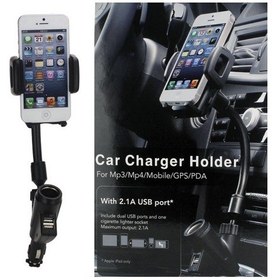 Resim F22+c47 İphone 5 4s / Samsung İ9300 Galaxy S3 Çift Usb Araç Şarj Cihazı Kızak Montaj Tutacağı 